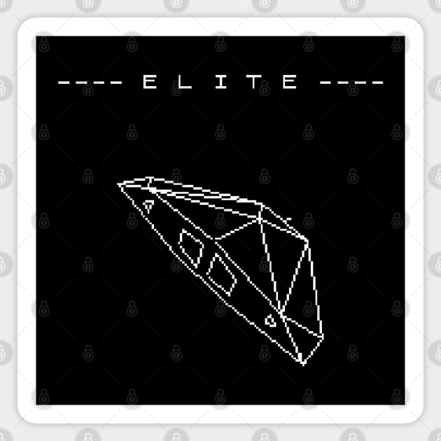 Elite (zx spectrum) Sticker by Stupiditee